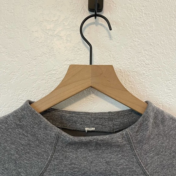 Lululemon Hill And Valley Mock Neck Long Sleeve Top Heathered Slate Grey 8 - Picture 9 of 15
